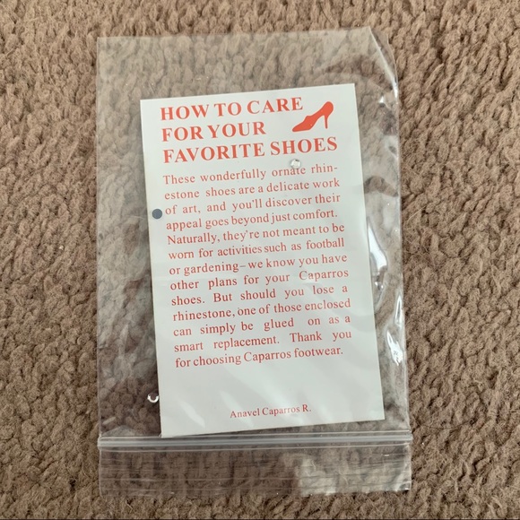 Caparros Nude Glimmer Pumps with Rhinestones - Picture 7 of 10